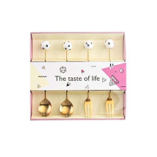 Stainless steel coffee spoons - steel,