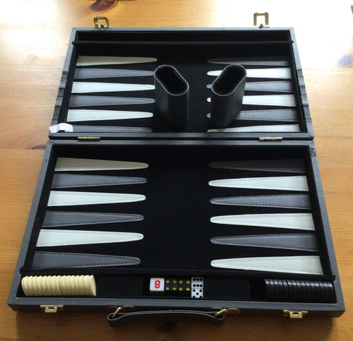 Backgammon set briefcase - backgammon,