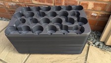 25 X Used, Plant Pot/Drip Market Carry Trays With 24 Holes For 8.5cm/9cm Pots