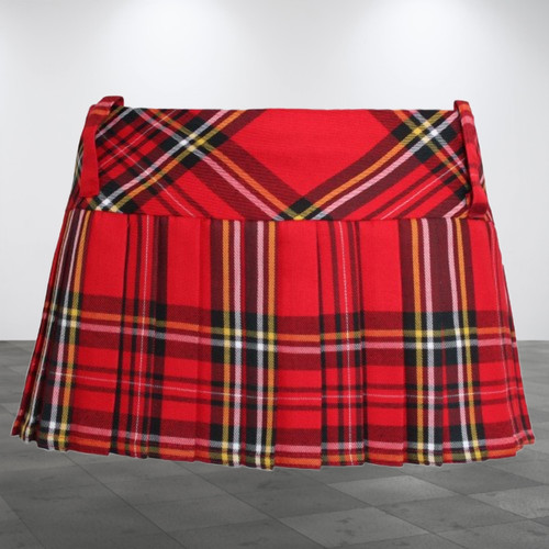 Women red tartan mini - red,