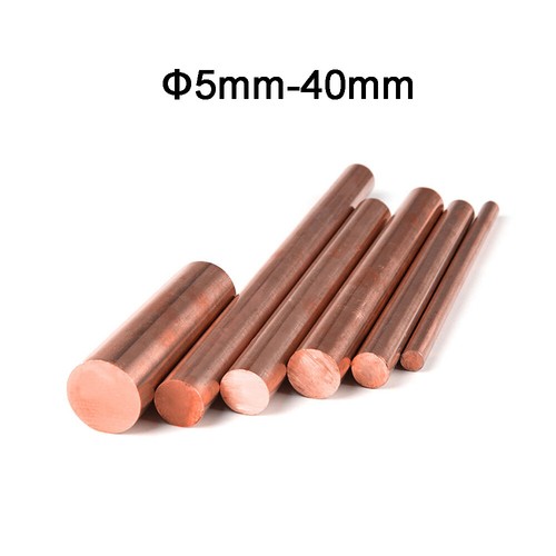 Pure copper round - copper, bar