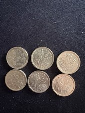 Collection Of Coins 5 Ptas Spain Espana Set Of 6 Collectible