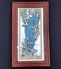 Vintage mucha style 1970s art - style,