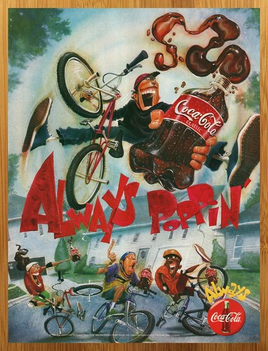 1997 coca cola vintage print - 1997, coca-cola