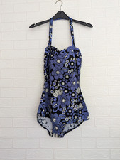 Ocean Club Halter Neck Swimsuit / Swimming Costume Size 10 / 38