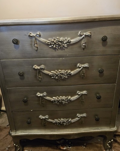Silver chest drawers used - chest,