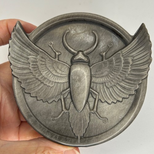 Silver obsidian beetle disc - beetle,
