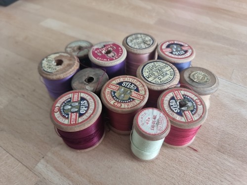 Vintage cotton threads wooden - vintage,