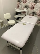 Electric Hydraulic Massage Beauty Bed with Face Hole Adjustable Height  £225.00