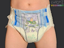 CustomZ Space Man ABDL Adult Baby Diaper Nappy with Fade When Wet Stars