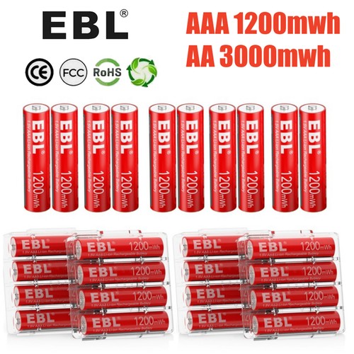 Ebl aaa 1200mwh lithium - aaa,