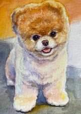 Watercolor Painting Puppy Dog