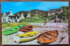 Pirnmill, Isle of Arran – Colour Boats on Pebble Shore – Scotland Postcard