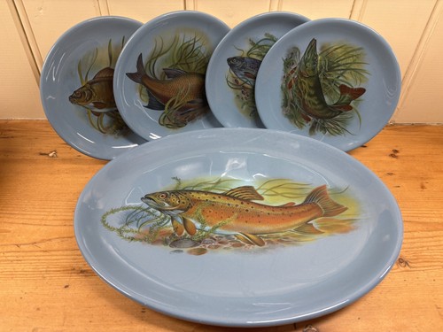 Vintage fish platter and - vintage,