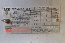 BAXI Bermuda  552 Back Boiler & CF Fire