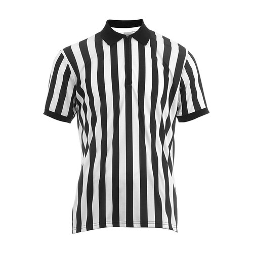 Black white striped referee - white,