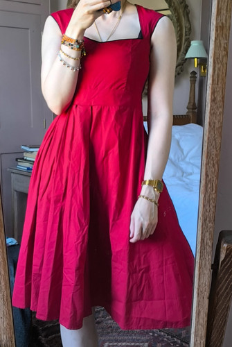 Lindy bop red vintage - bop, cotton