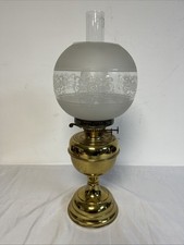 Vintage Brass Oil Lamp Duplex