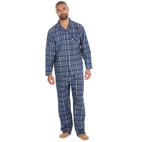 Mens classic pyjamas check - mens,