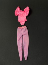 Barbie Skipper Great Shape leotard leggings 1983 pink Mattel 7417 fit 9" doll
