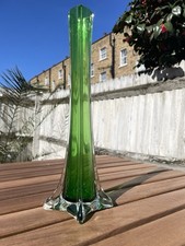 Vintage Green Clear Glass