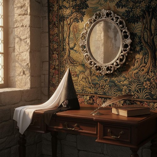 Historical hennin headdress - historical,