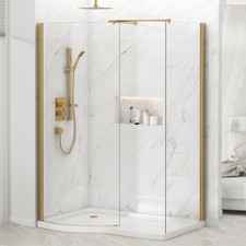 1400 x 900mm Brushed Brass