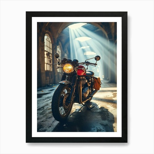 Triumph bonneville art print - triumph,