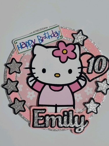 Hello kitty personalised cake - kitty,