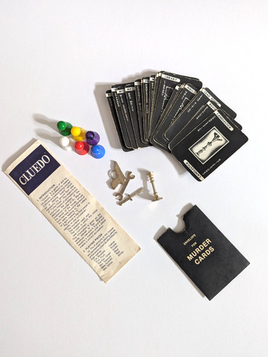 Cluedo 1972 spare - parts, –