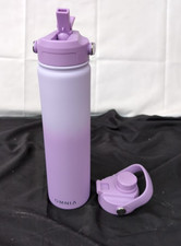 OMNIA Vacuum Insulated Stainless Steel Water Bottle, 2 Lids,Gradient Purple750ML