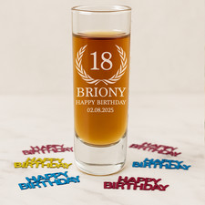 Personalised Birthday Shot