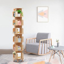 1-6 Tier Rotating Bookshelf