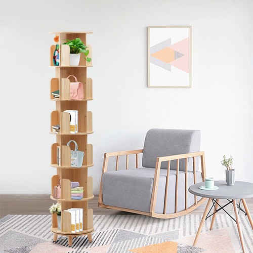 Tier rotating bookshelf - 1-6,