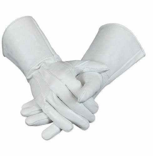 Parade march leather gloves - leather,