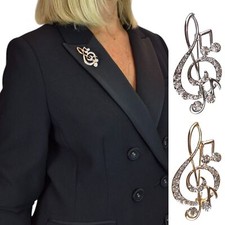 Elegant Diamante Treble Clef
