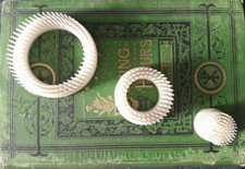 Three In One Vintage Flower Frog Set of 3 Interlocking Rings:Flower Show Display