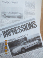 Citroen Xantia & Franchise Brochures, Xantia Activa , CX GTi Turbo & XM Reports