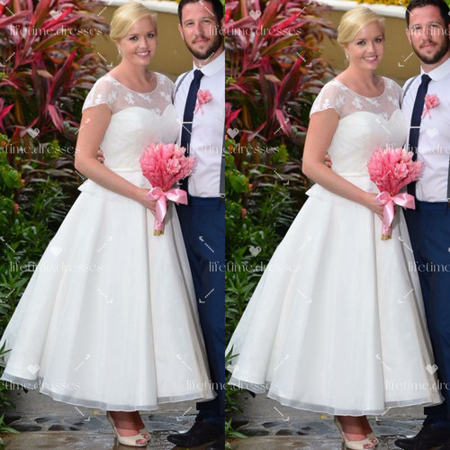 Tea length wedding dresses - wedding,