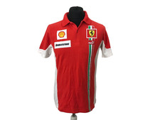 F1 Ferrari Size Small MOTORSPORT RACING SHIRT JERSEY Red Shell F1 Bridgestone