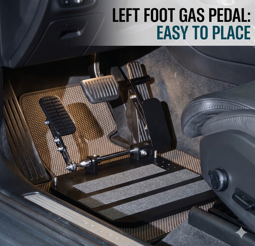 Portable left foot accelerator - left,