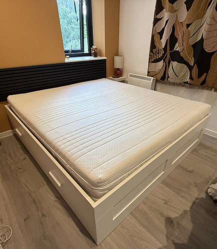 Ikea brimnes super king bed - brimnes,