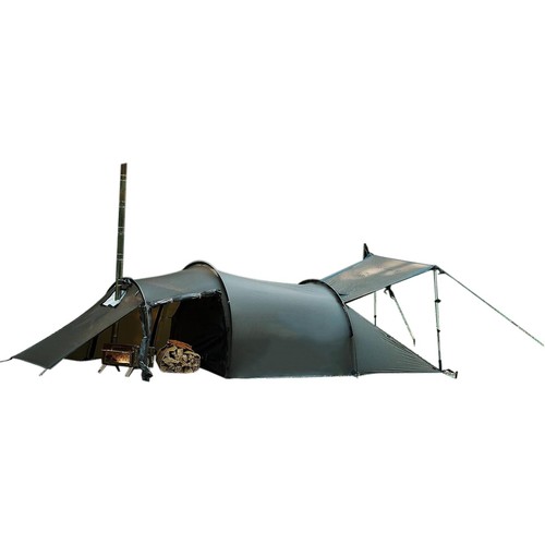 Hot winter camping - camping, tent