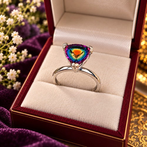 Nebula quartz solitaire - solitaire, ring