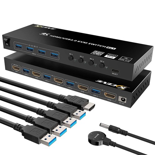Kceve kvm hdmi - switch, 4