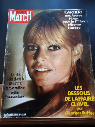 1971 paris match brigitte - paris,