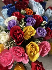35x Artificial Rose Stems