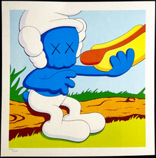 Kaws Lithograph Original COA