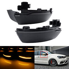 Pair For VW Polo MK5 2009-17 Dynamic LED Wing Mirror Indicator Turn Signal Light