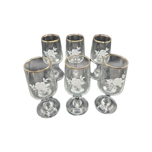 Etched with white rose - etched,
